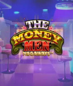 Dive into the exciting world of The Money Men Megaways game by Pragmatic Play, highlighting a bold logo with sparkling stars against a stylish casino backdrop. This image captures the excitement and glamour of high-stakes gambling with its stunning design and colorful ambiance. Perfect for gambling fans looking for a taste of Vegas. 